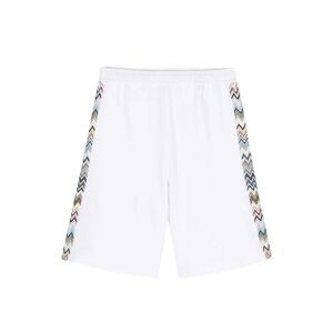 Missoni Zigzag Side Stripe Shorts Men white